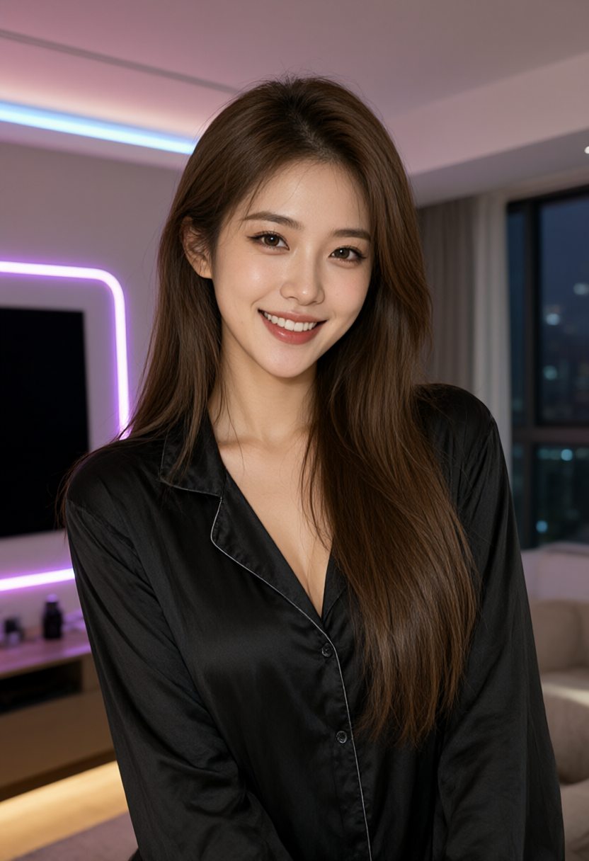影棚布光中的女性肖像